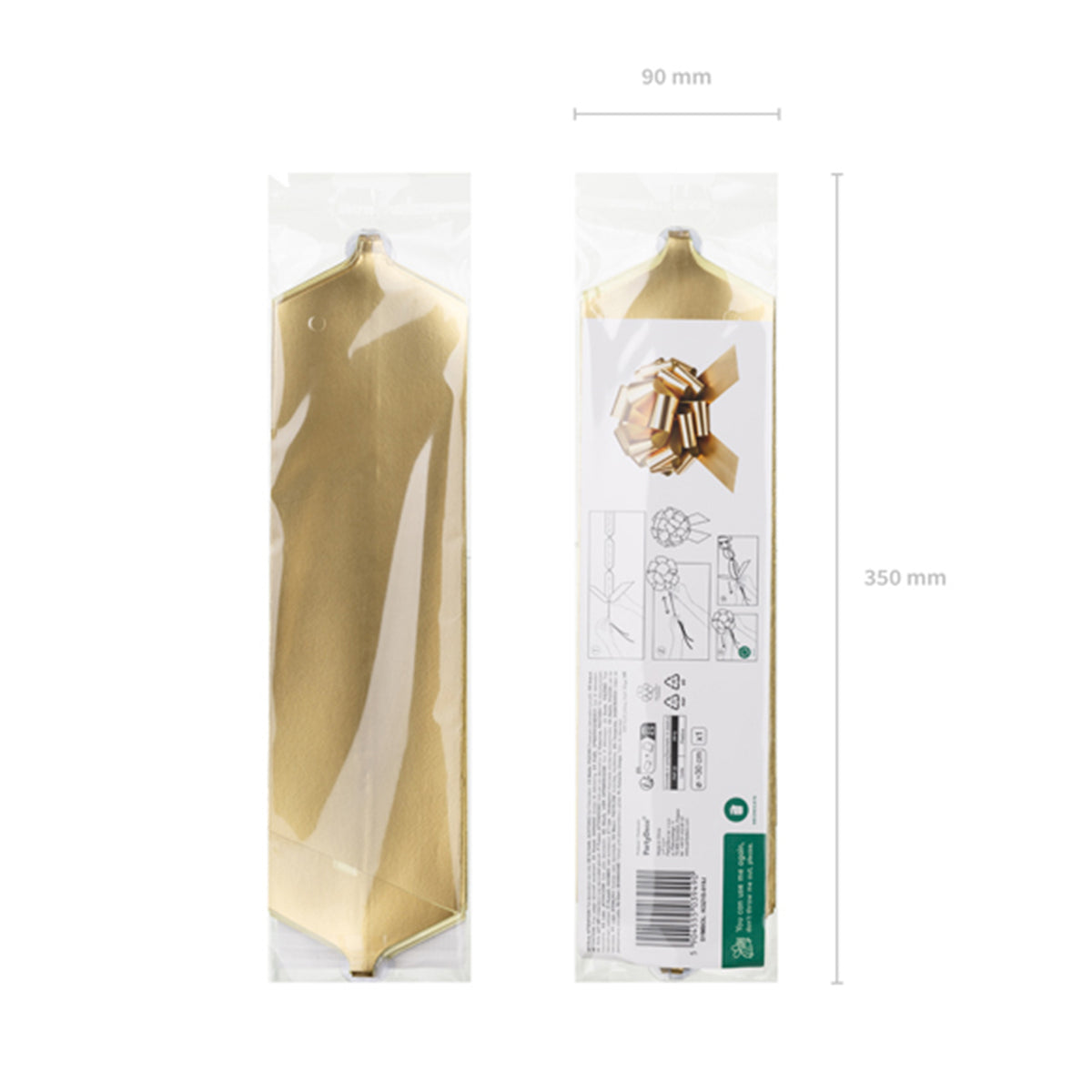 1 Dekoschleife XL - DIY - Gold