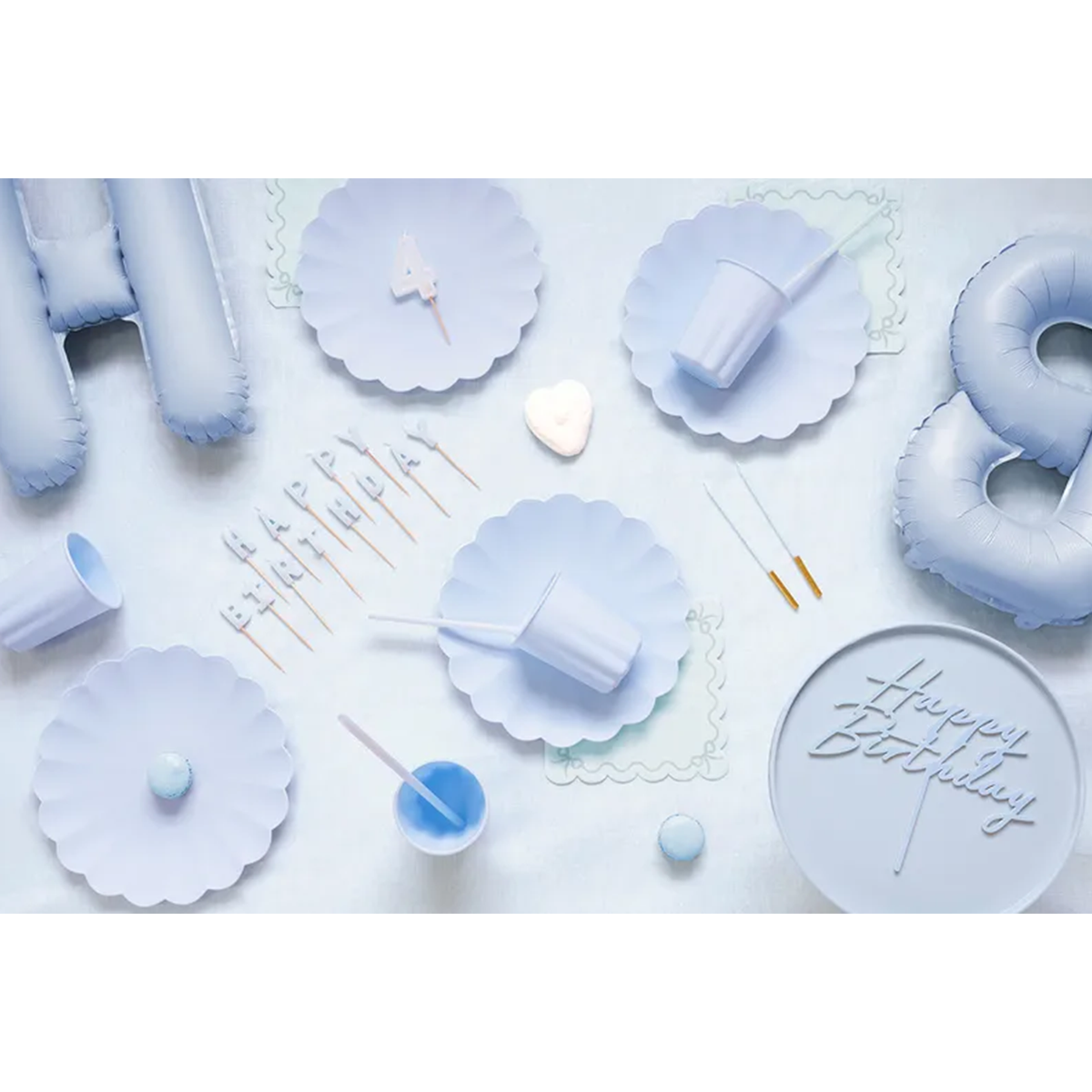 1 Acryl Cake Topper - Happy Birthday Blau