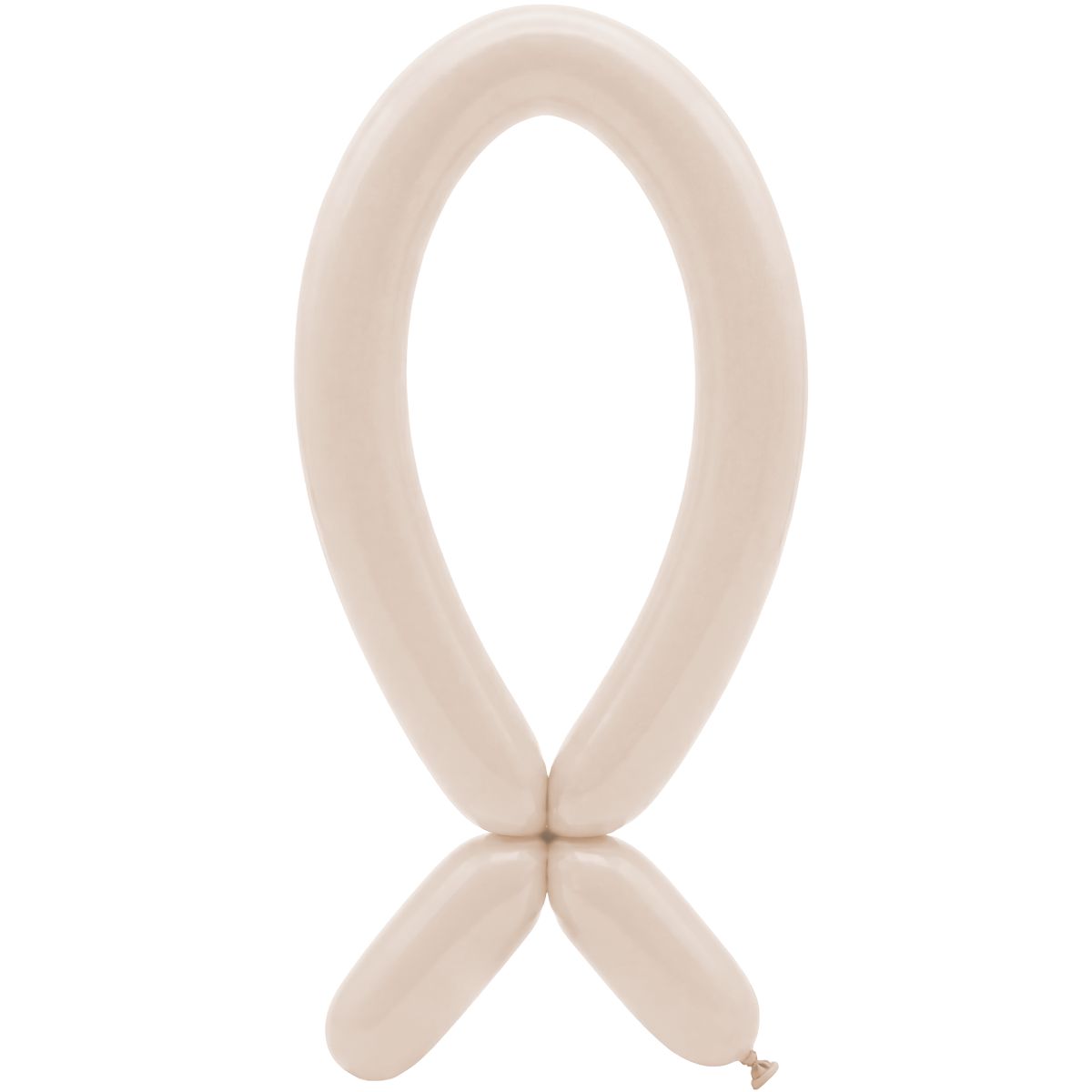 50 Modelling Balloons - Nozzle up - 5x152cm - Pastel Dusk Cream