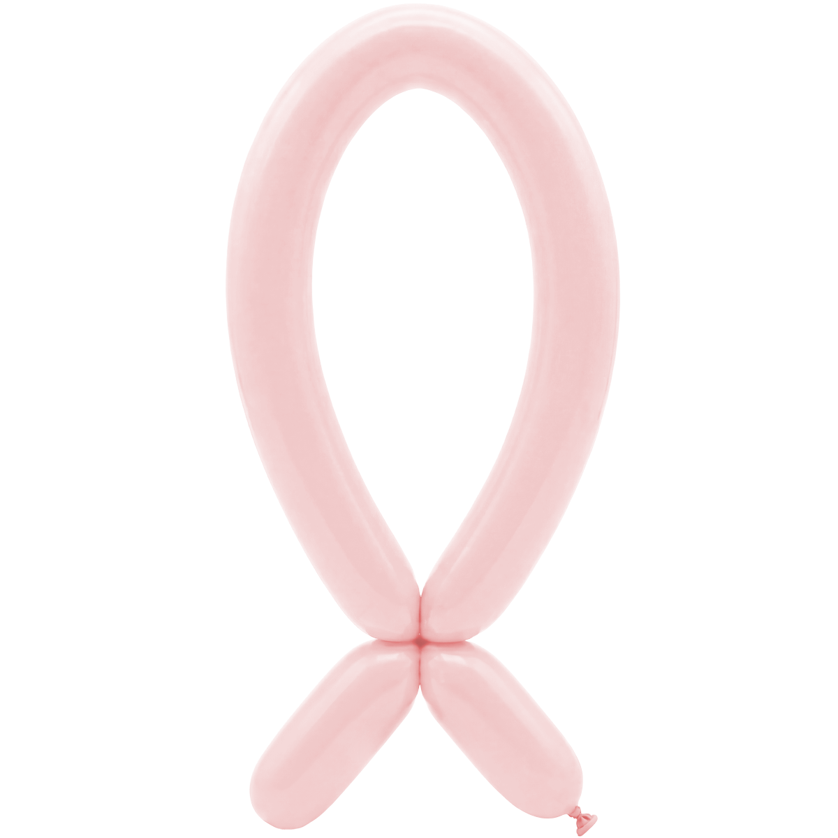 50 Modelling Balloons - Nozzle up - 5x152cm - Pastel Matte Pink