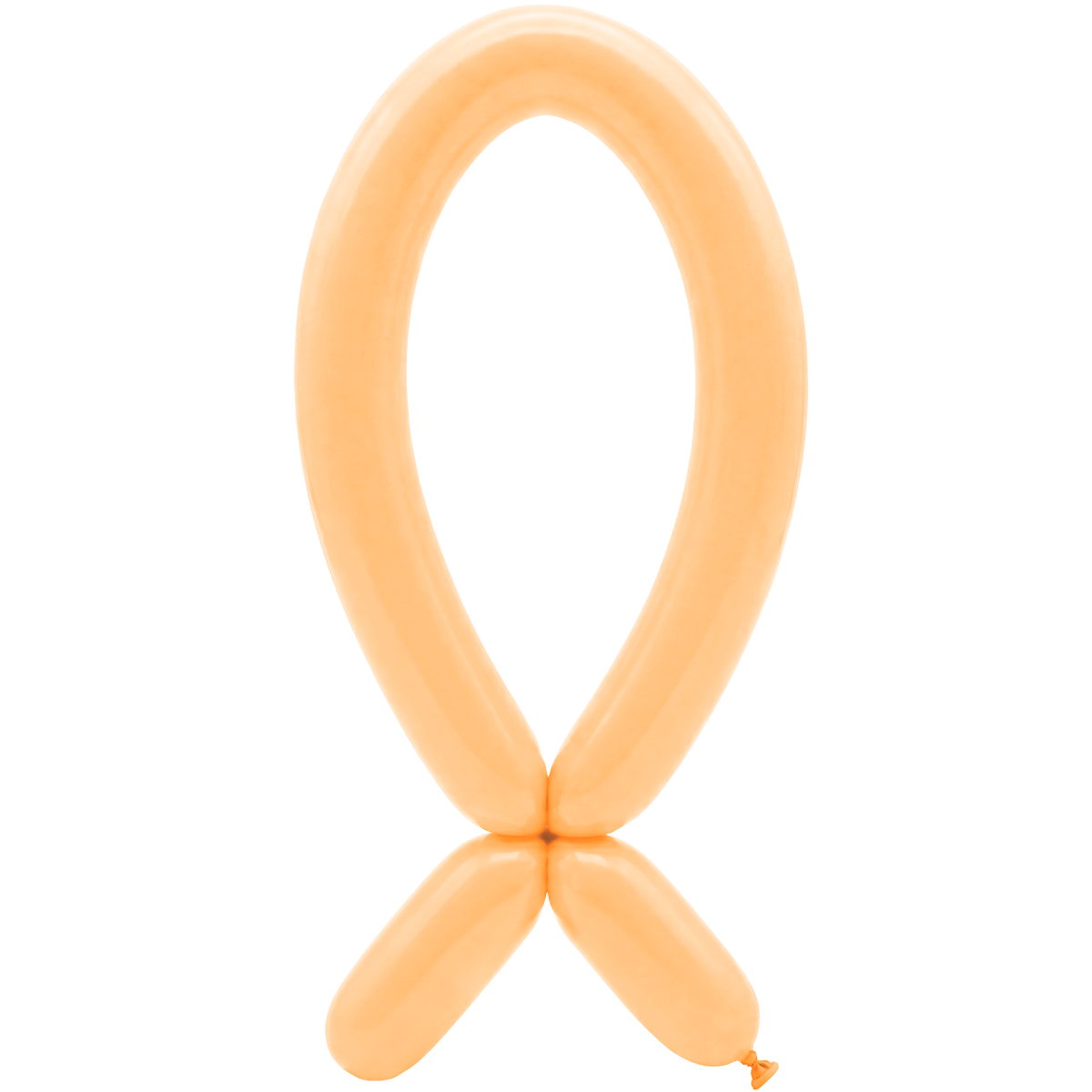 50 Modelling Balloons - Nozzle up - 5x152cm - Pastel Matte Malibu Peach