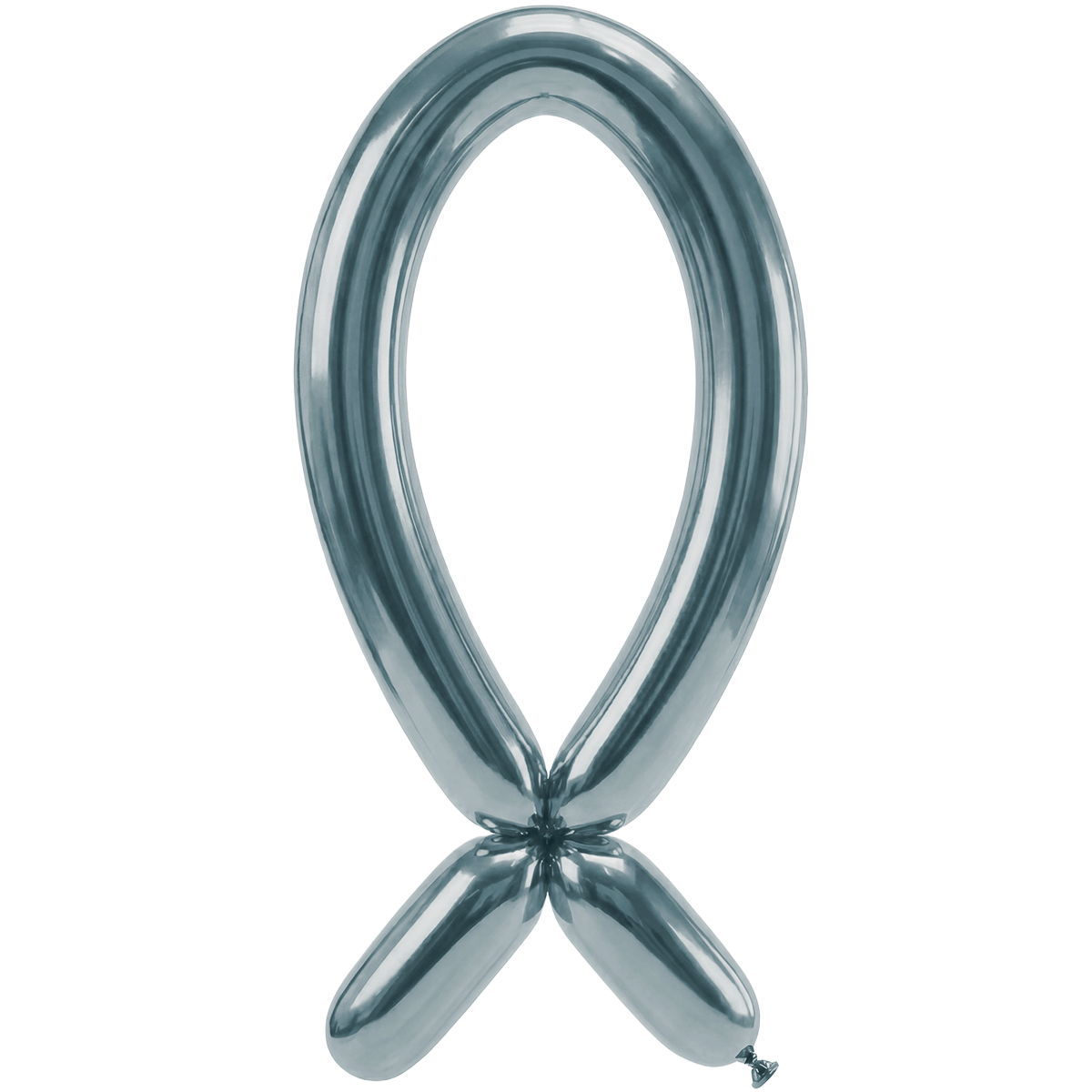 50 Modelling Balloons - Nozzle up - 5x152cm - Silk Arctic Blue
