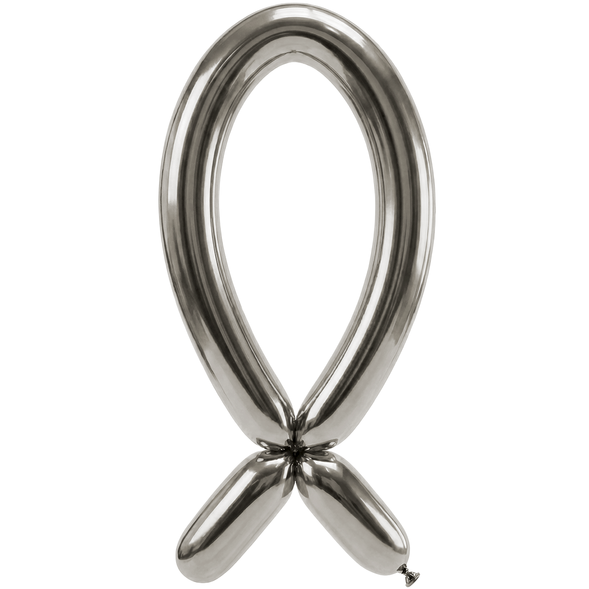 50 Modelling Balloons - Nozzle up - 5x152cm - Reflex Silver