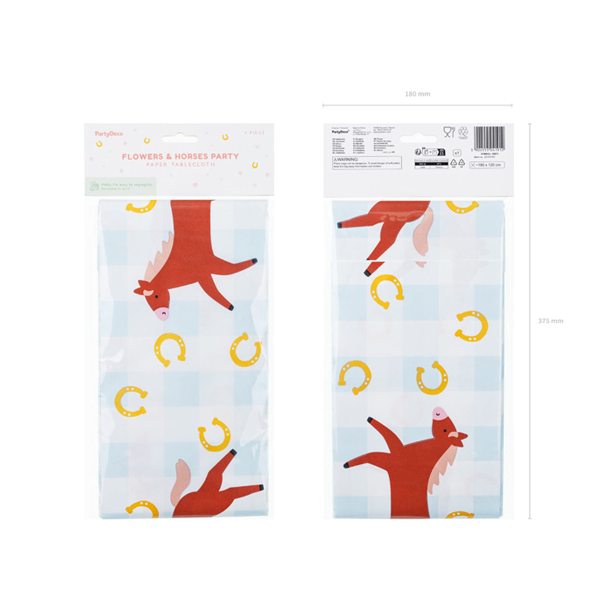 1 Papiertischdecke - Horses
