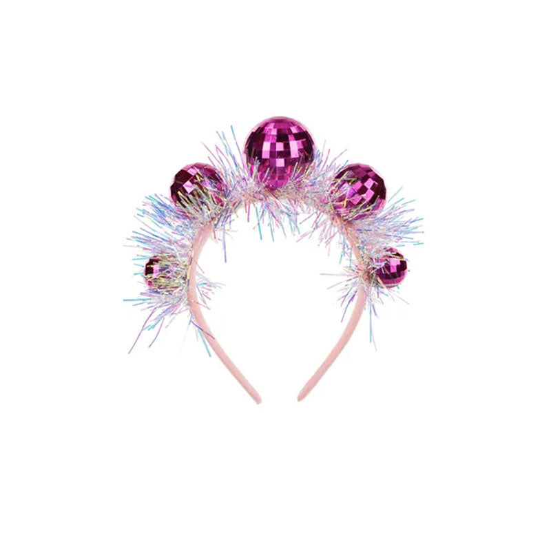 1 Disco Ball Headband - Pink