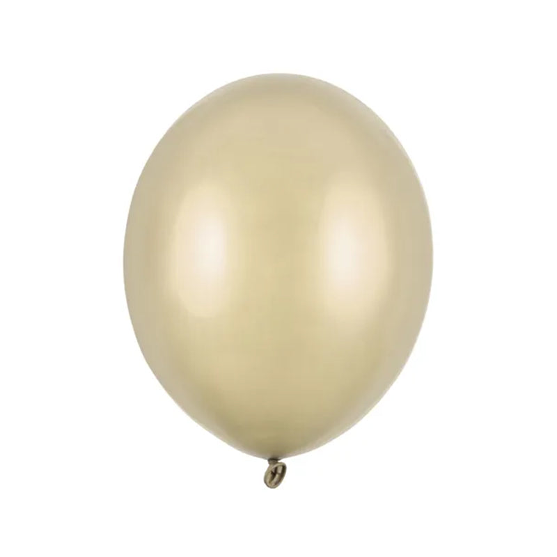 10 Luftballons - Ø 27 cm - Metallic Cold Gold