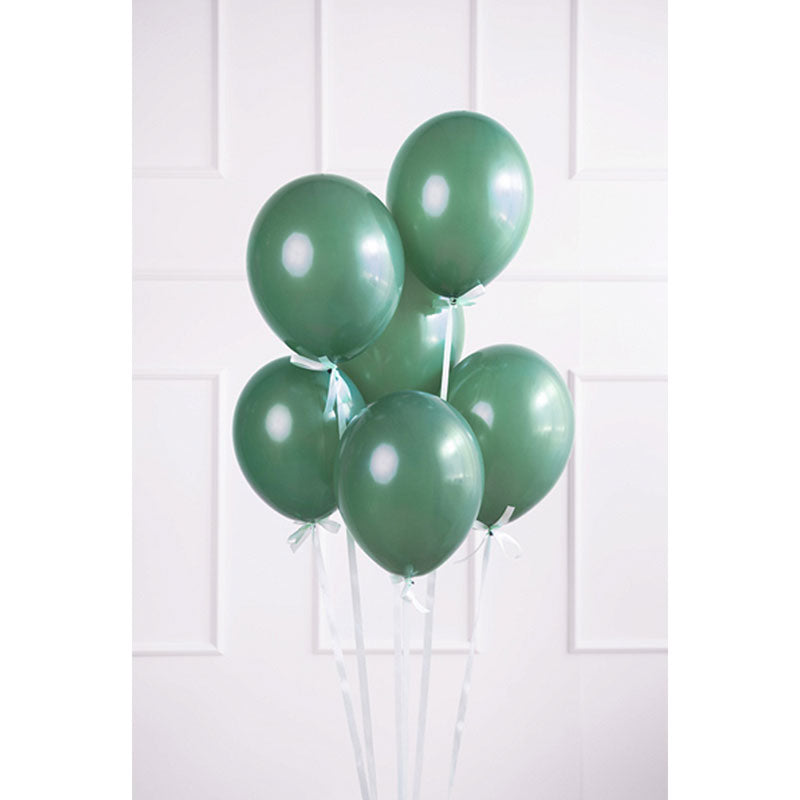 50 Luftballons - Ø 27cm - Pastell Bottle Green