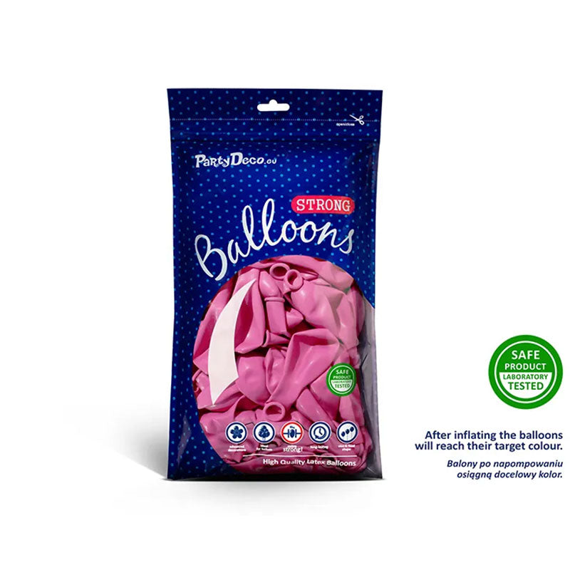 50 Luftballons - Ø 27cm - Pastell Fuchsia