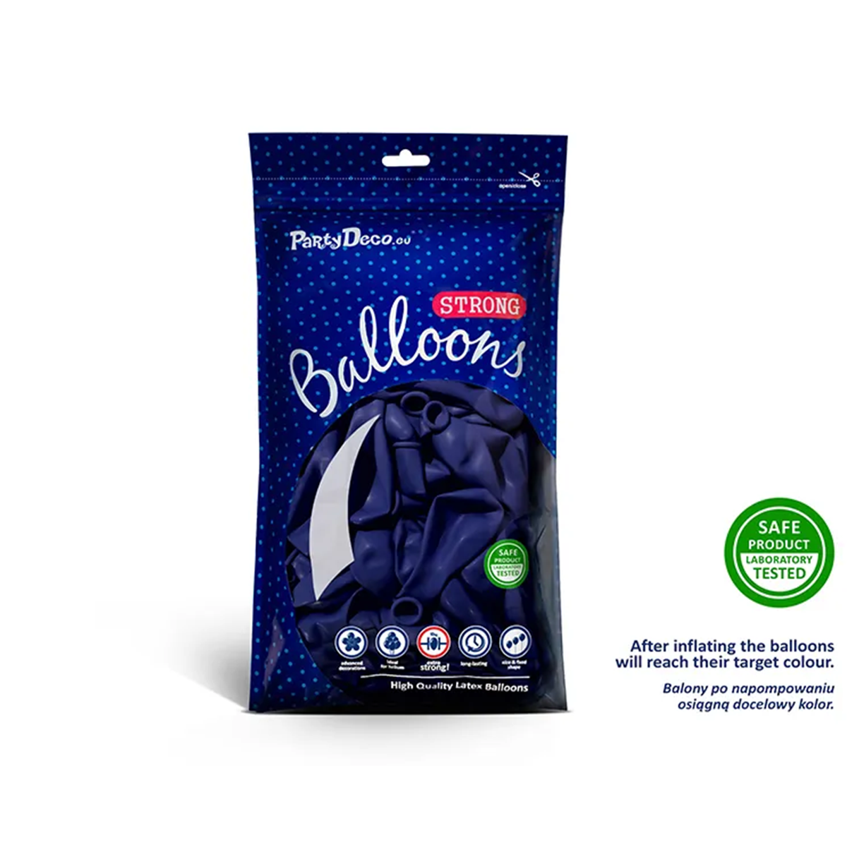 100 Luftballons - Ø 30cm - Pastel Royal Blue