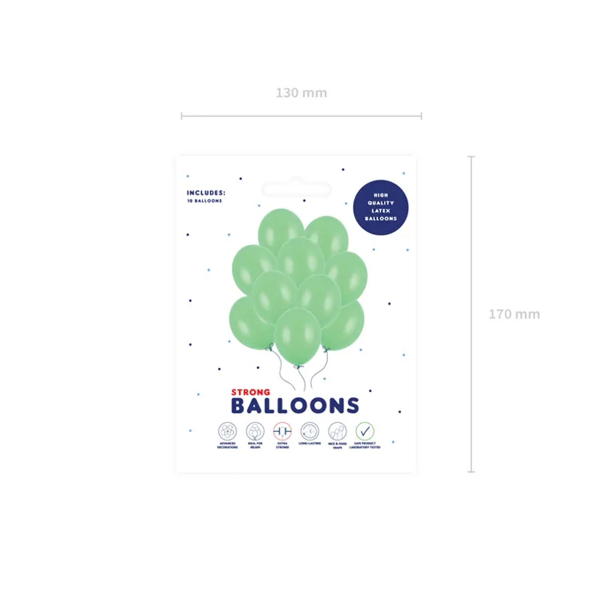 10 Luftballons - Ø 30cm - Pastel Bright Green