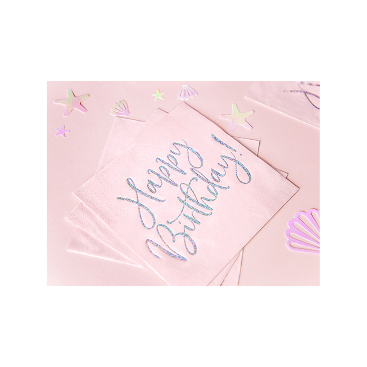 20 Servietten Trend - 33cm - Happy Birthday Shine