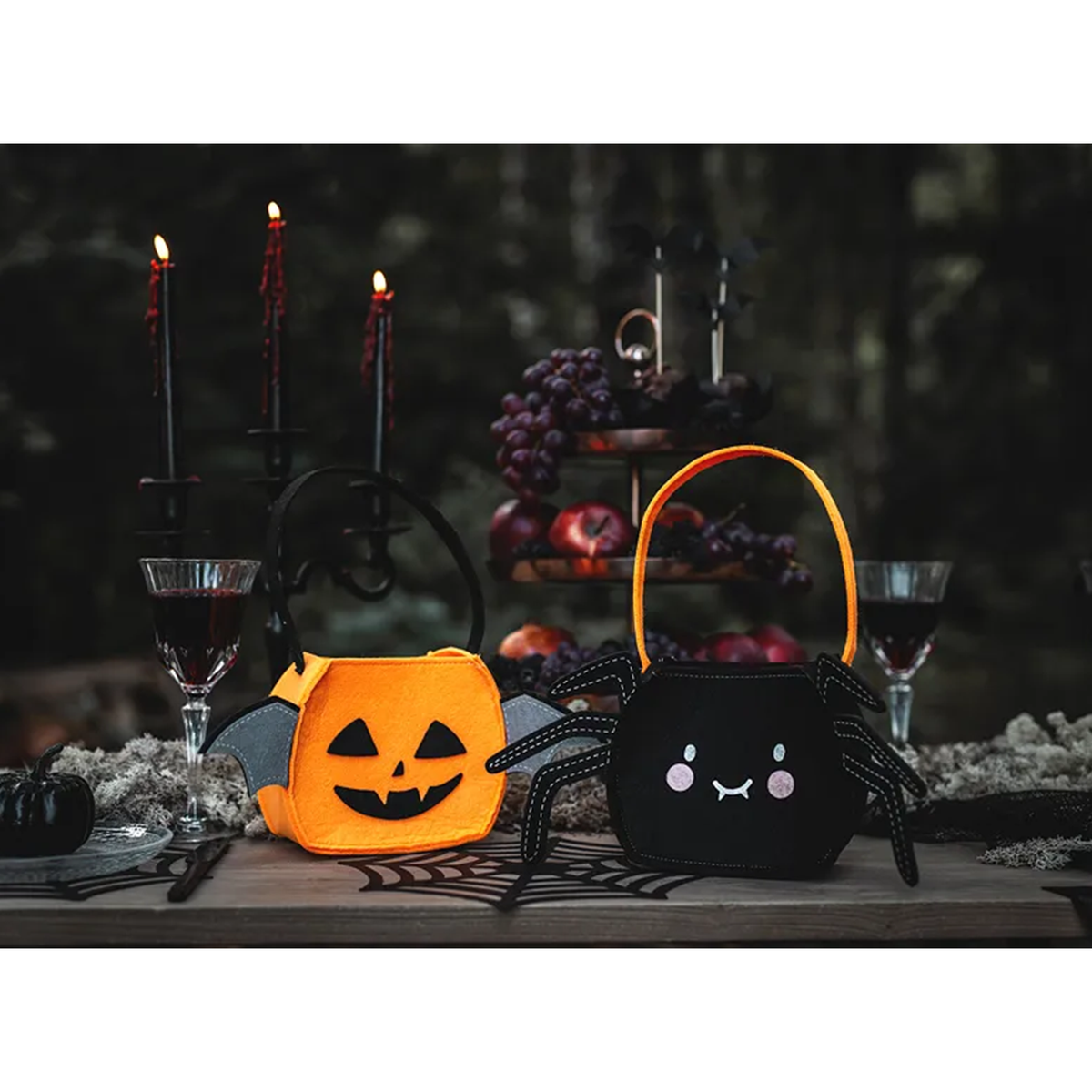 1 Halloween-Tasche Kürbis - Orange
