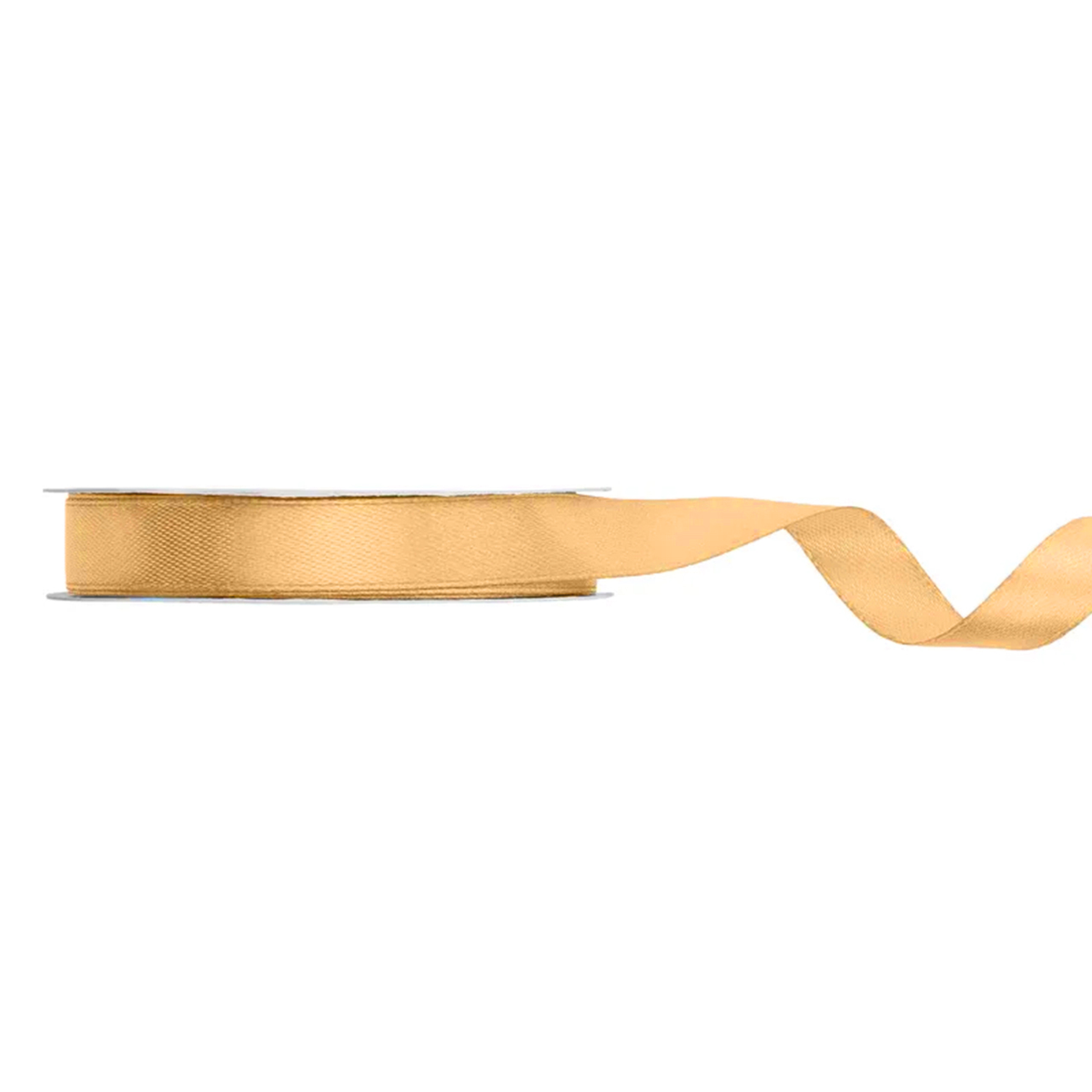 1 Ballonband - Satin - Hell honig - 12mm