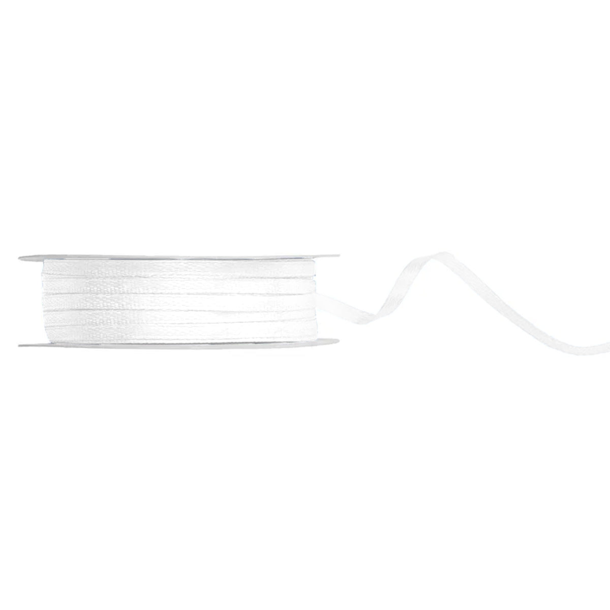 1 Ballonband - Satin - 3mm - Weiß