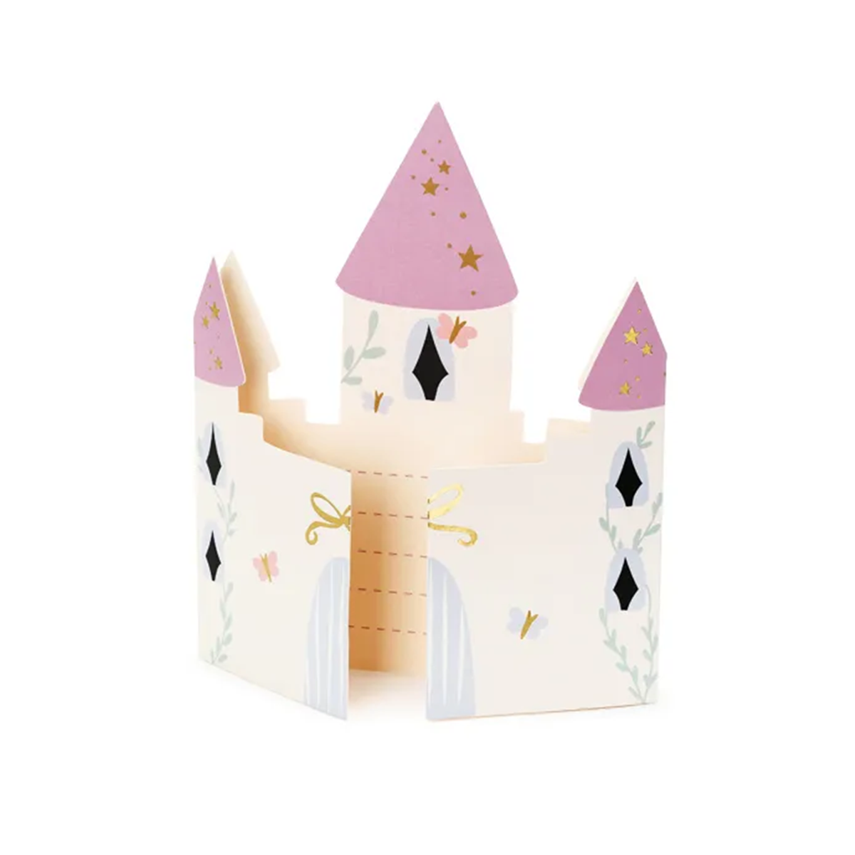 6 Einladungskarten - Castle
