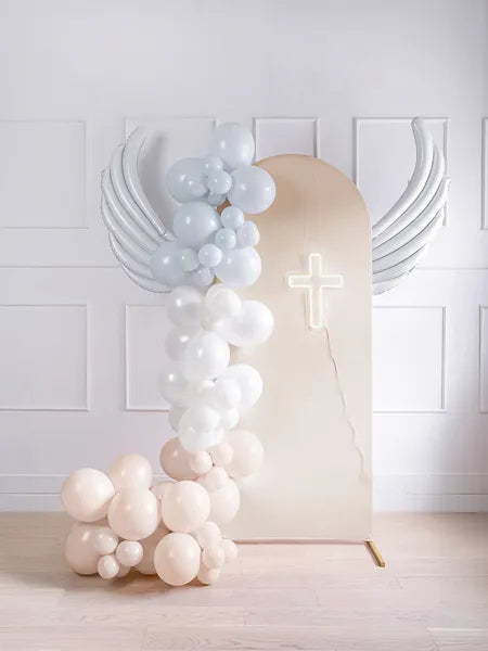 2 Ballons - Flügel Girlande