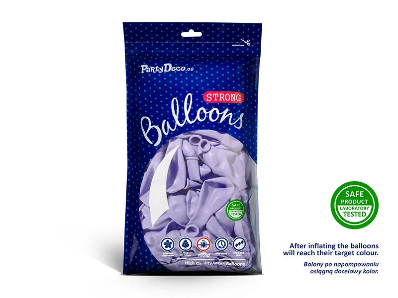 50 Luftballons - Ø 30cm - Pastell - Lavendel