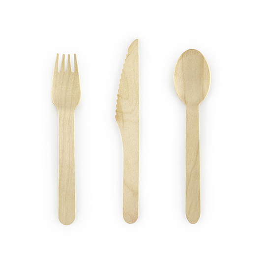 Holzbesteck - 18er Set - Classic