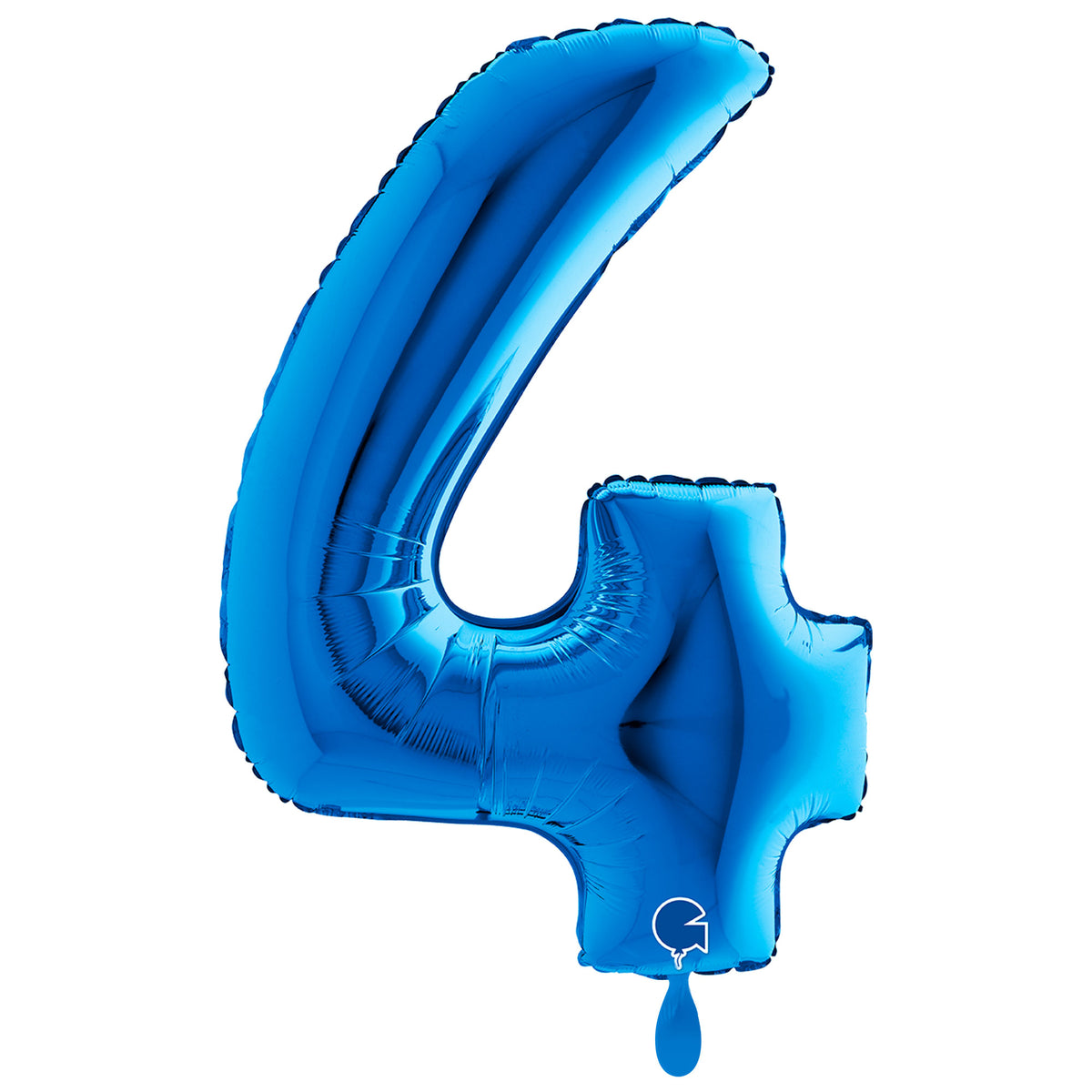 1 Balloon XXL - Number 4 - Blue