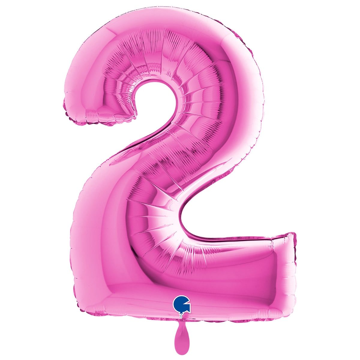 1 Balloon XXL - Number 2 - Fuxia