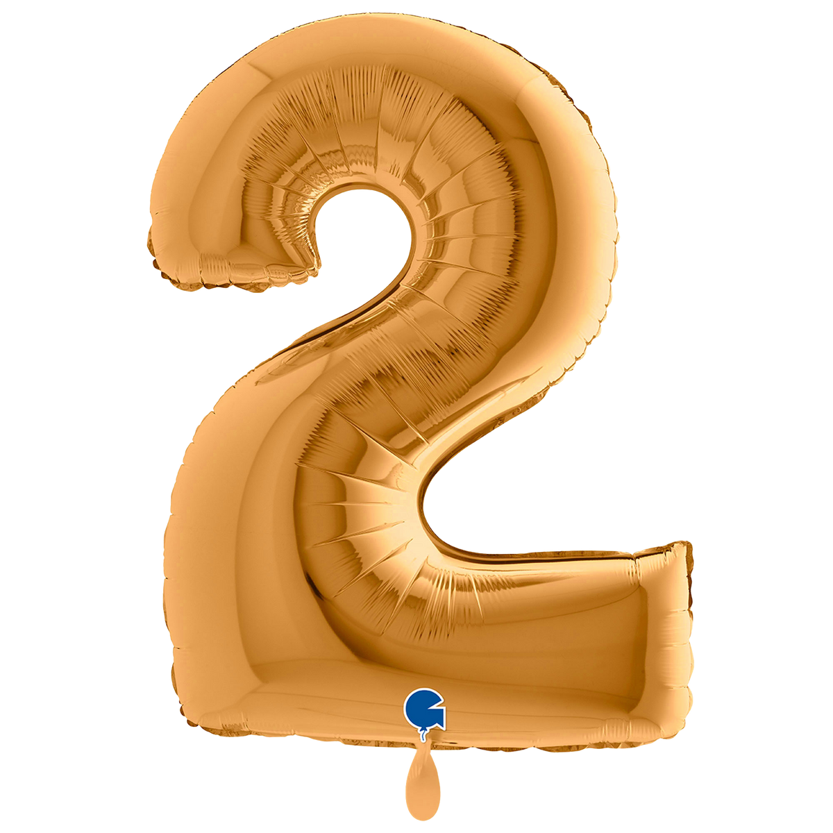 1 Balloon XXL - Number 2 - Sunset Gold