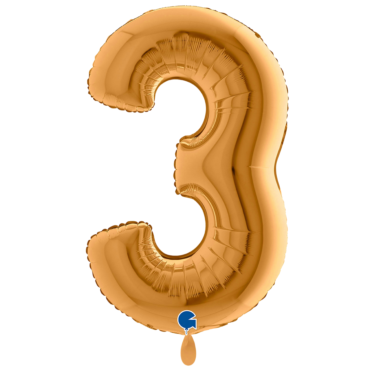 1 Balloon XXL - Number 3 - Sunset Gold