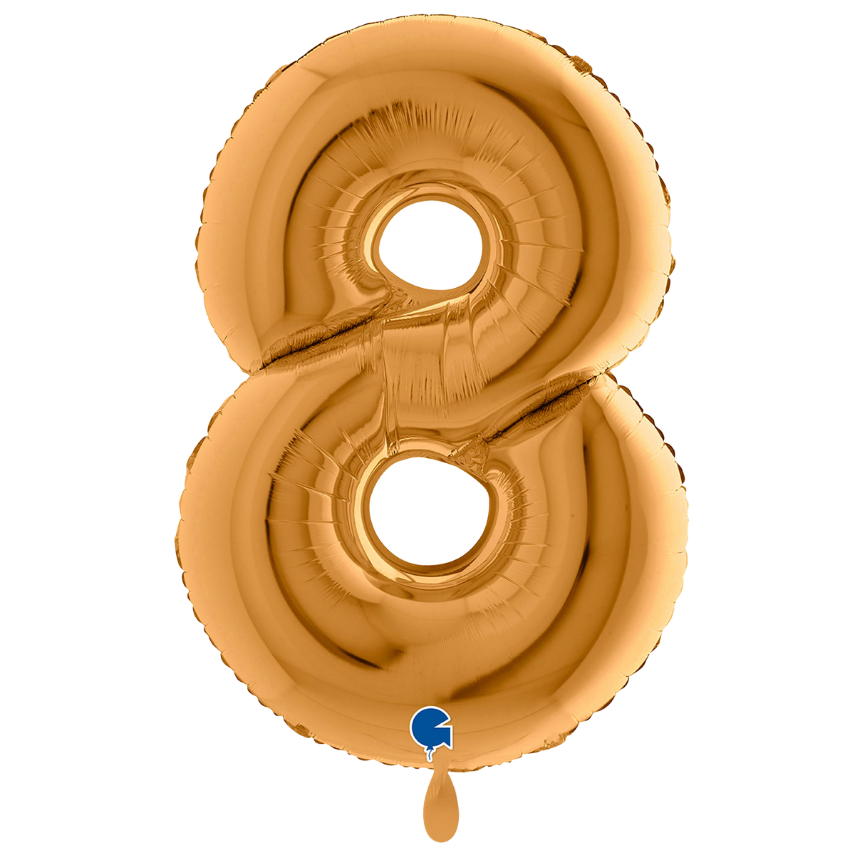 1 Balloon XXL - Number 8 - Sunset Gold