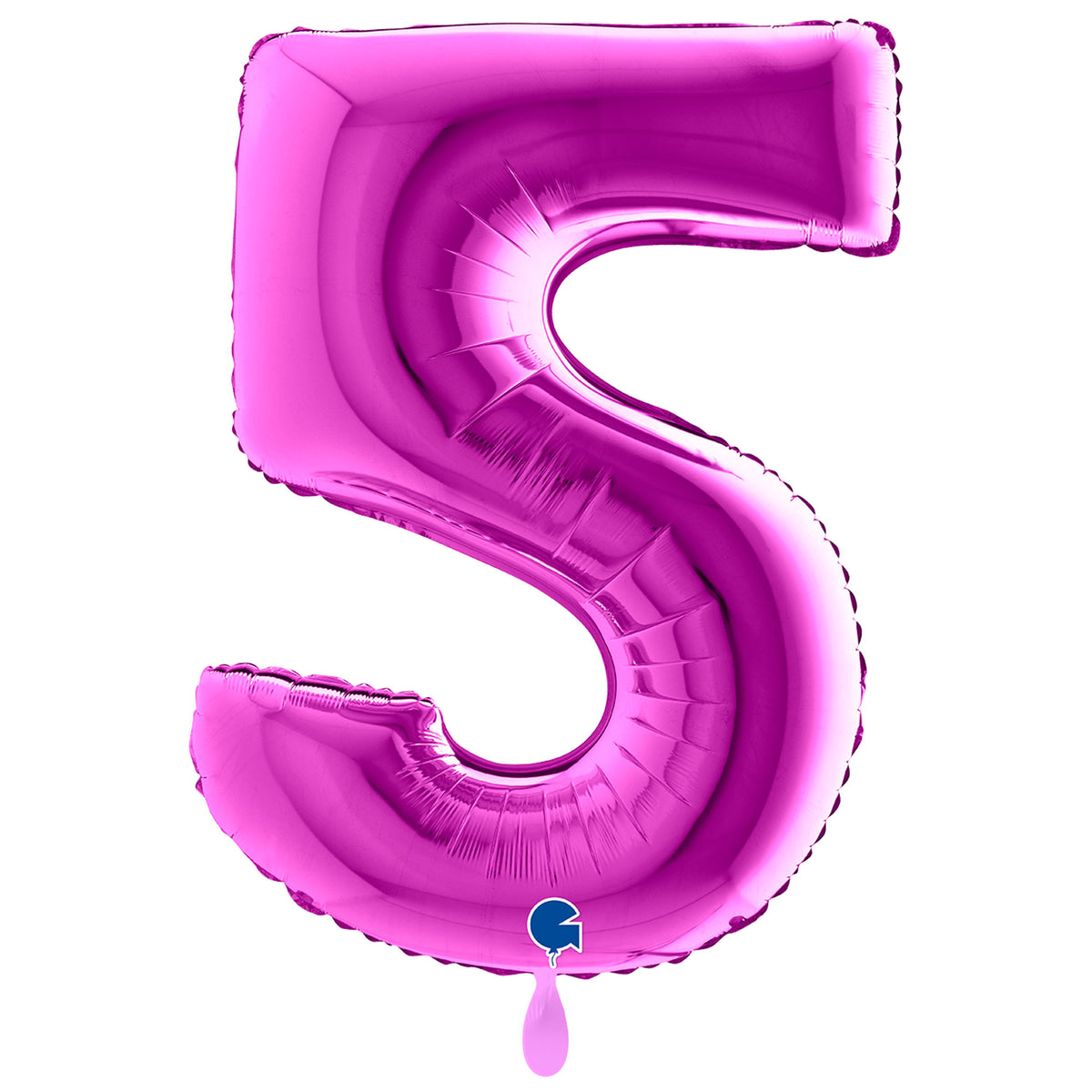 1 Balloon XXL - Number 5 - Purple