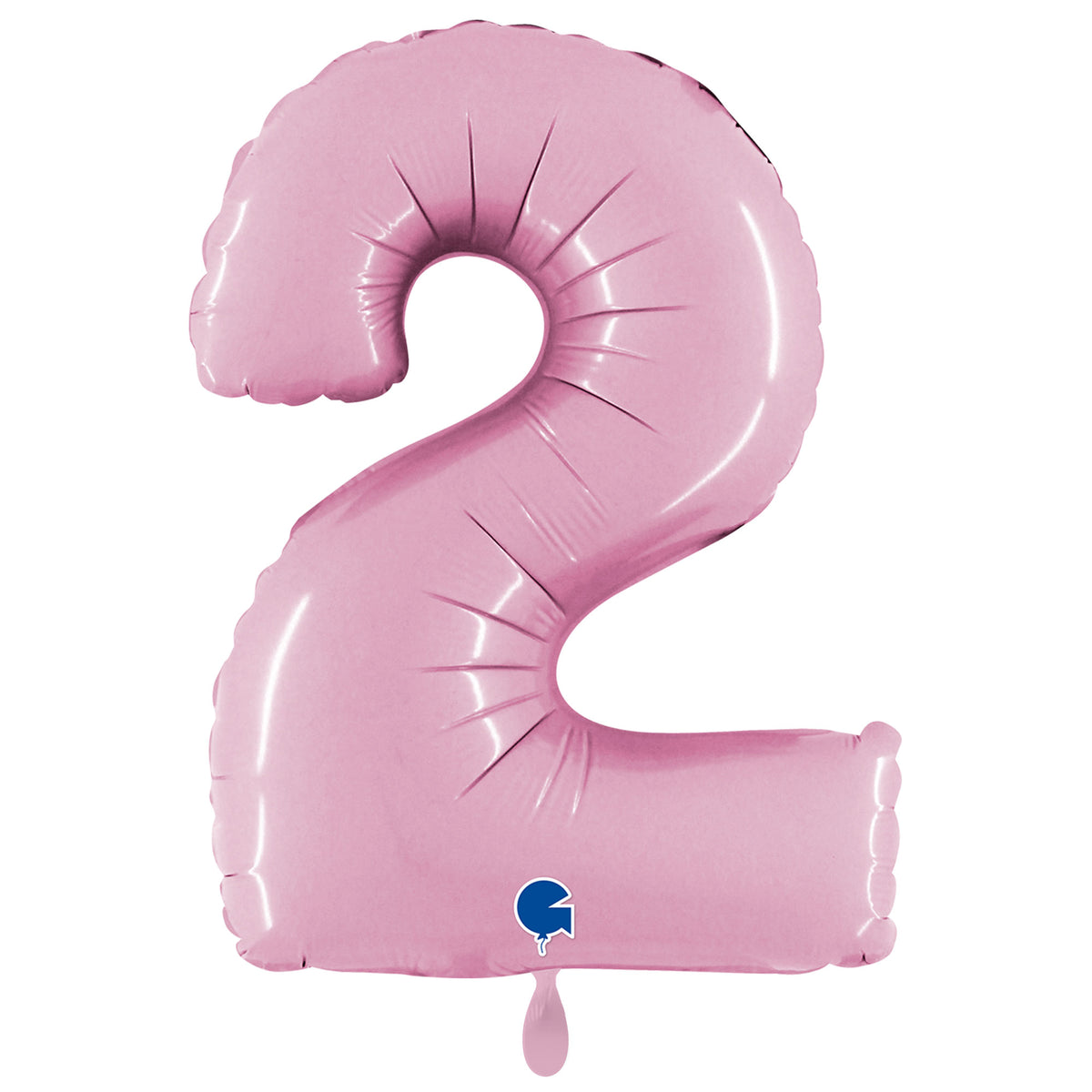 1 Balloon XXL - Number 2 - Pastel Pink