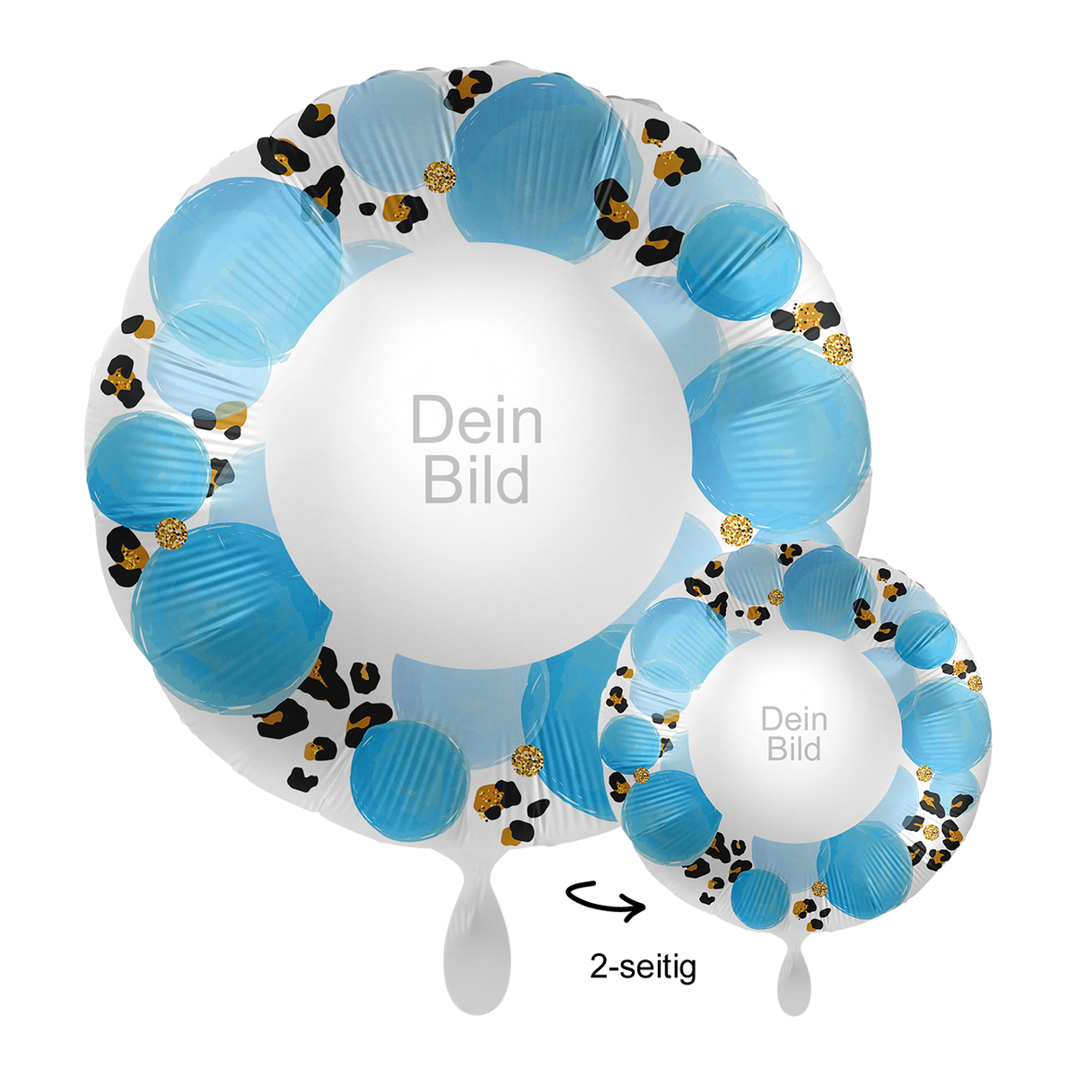 1 Ballon mit Foto - Baby Boy Leopard