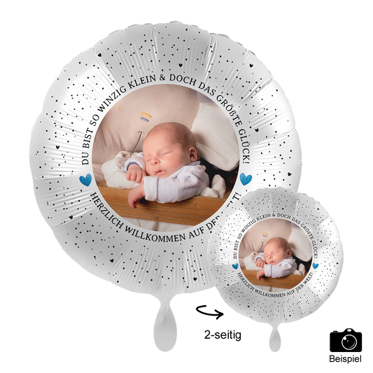 1 Ballon mit Foto - Little Cute Baby Boy