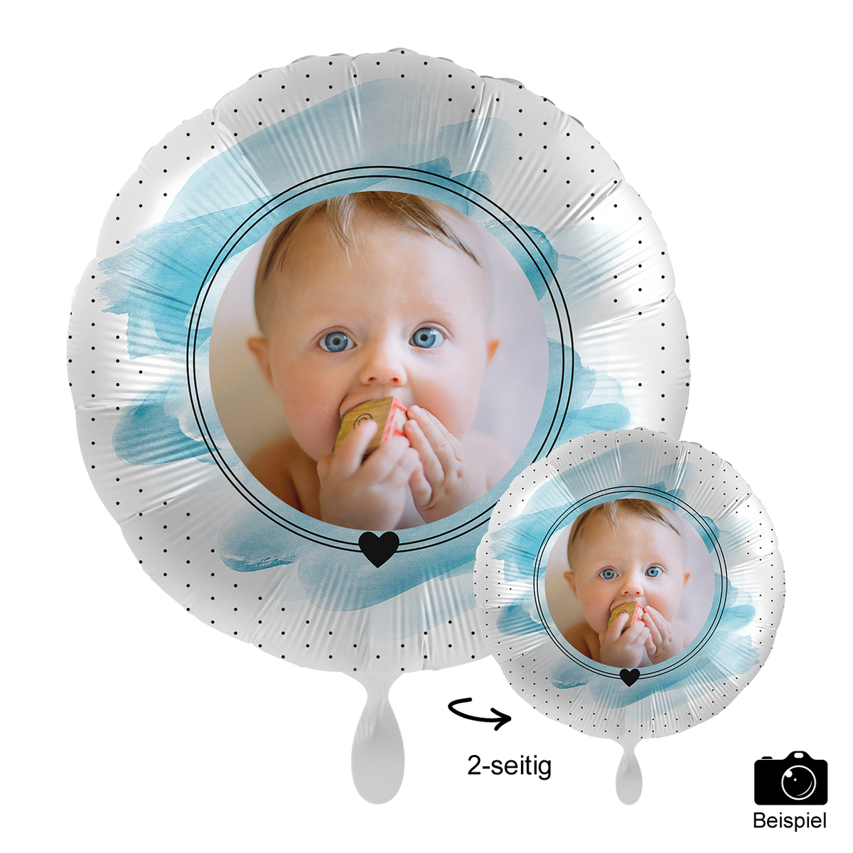 1 Ballon mit Foto - Welcome to the World, Baby Boy!