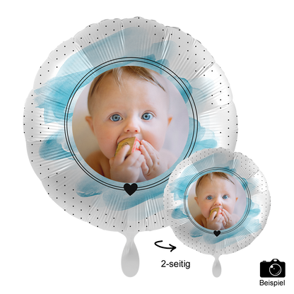 1 Ballon mit Foto - Welcome to the World, Baby Boy!
