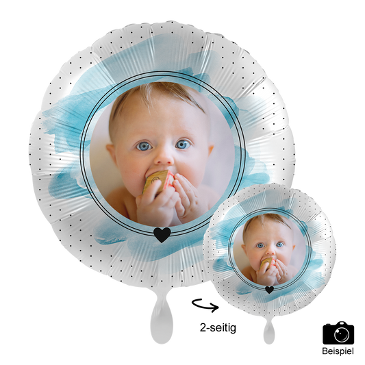 1 Ballon mit Foto - Welcome to the World, Baby Boy!