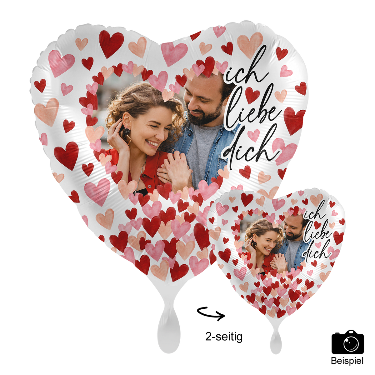 1 Ballon mit Foto - All about Love