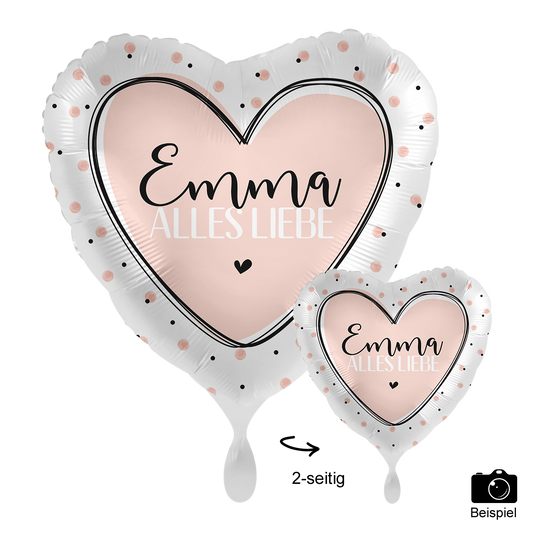 1 Ballon mit Text - Glossy Birthday