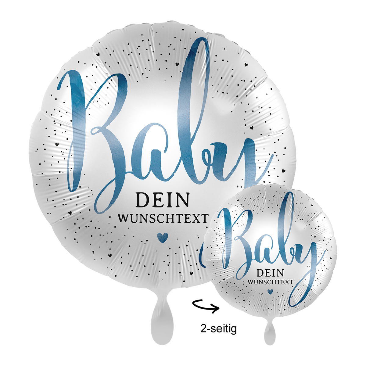 1 Ballon mit Text - Little Cute Baby Boy