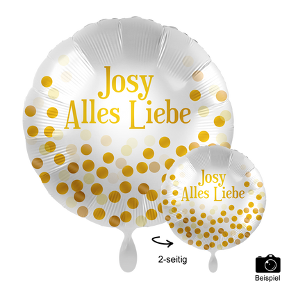 1 Ballon mit Text - Golden Birthday Party