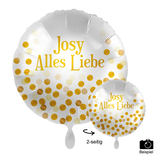 1 Ballon mit Text - Golden Birthday Party