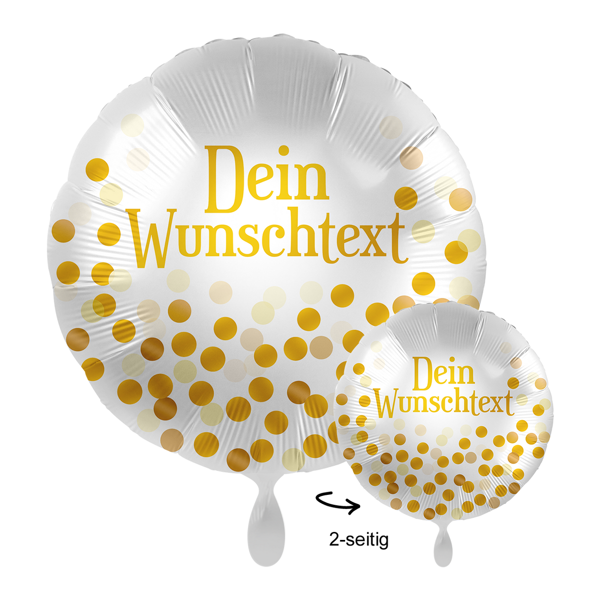 1 Ballon mit Text - Golden Birthday Party