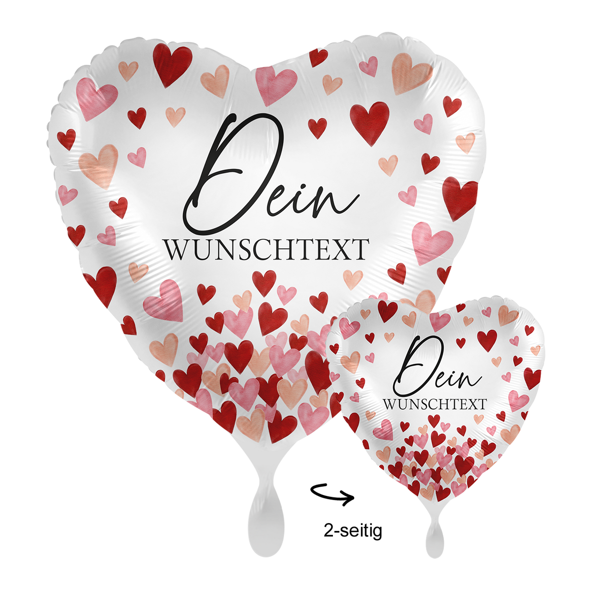 1 Ballon mit Text - All about Love