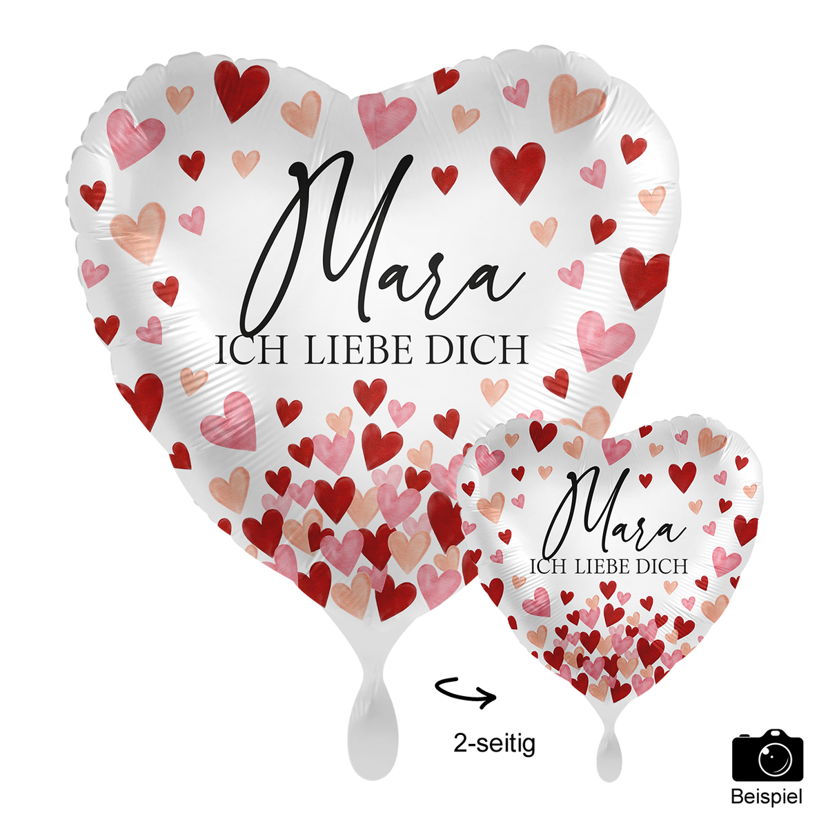 1 Ballon mit Text - All about Love