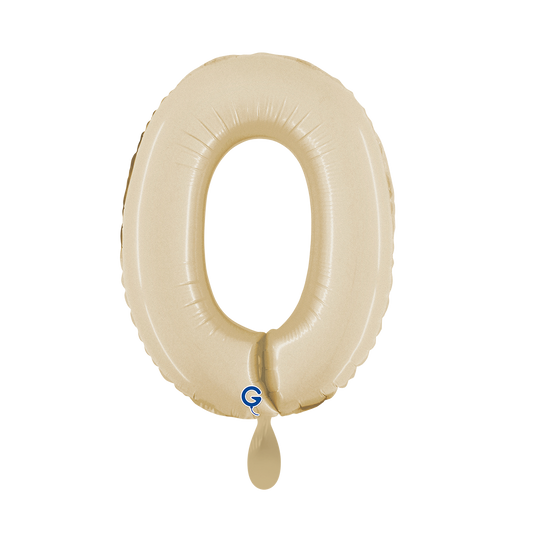 1 Balloon XS - Number 0 - Satin Cream