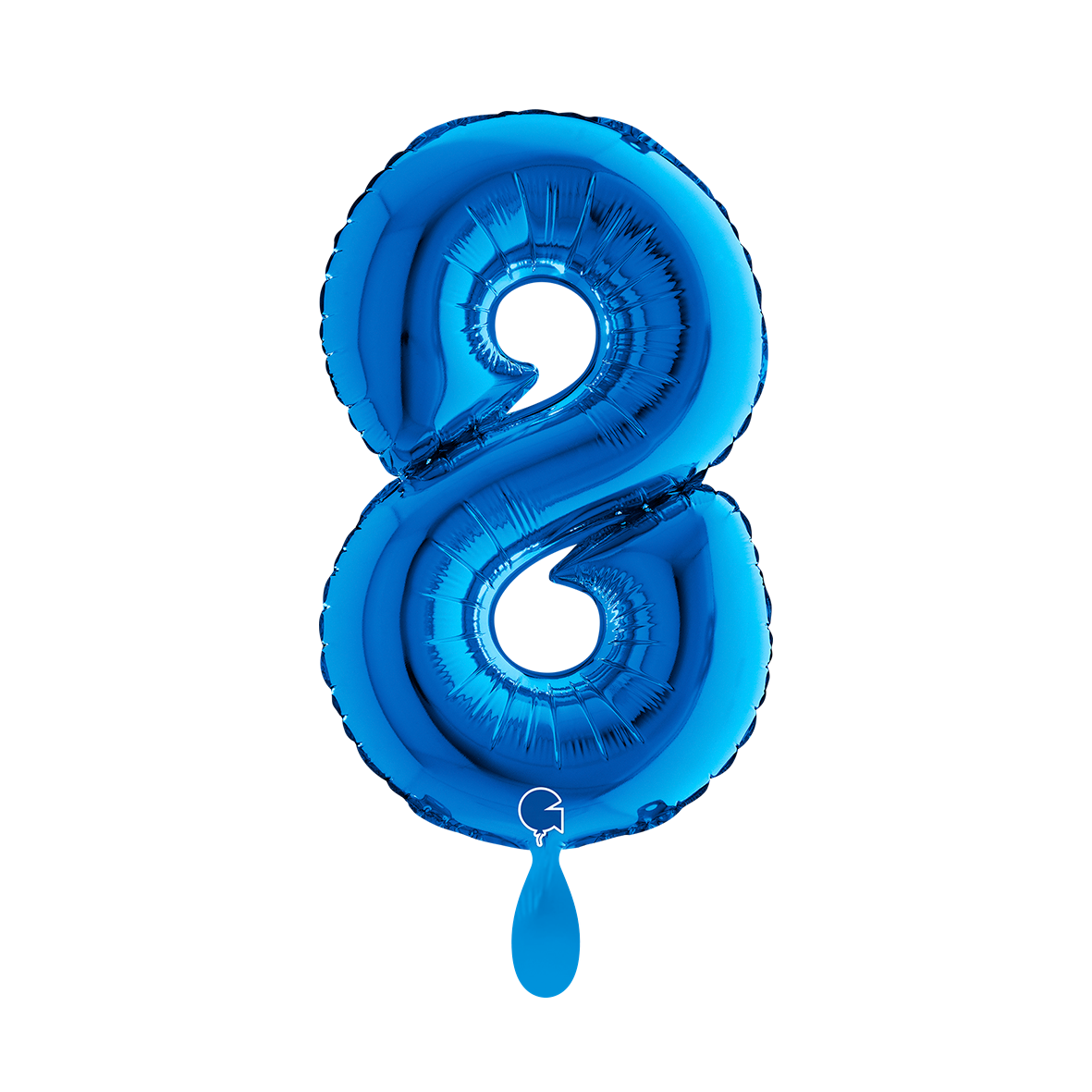 1 Balloon XS - Number 8 - Blue