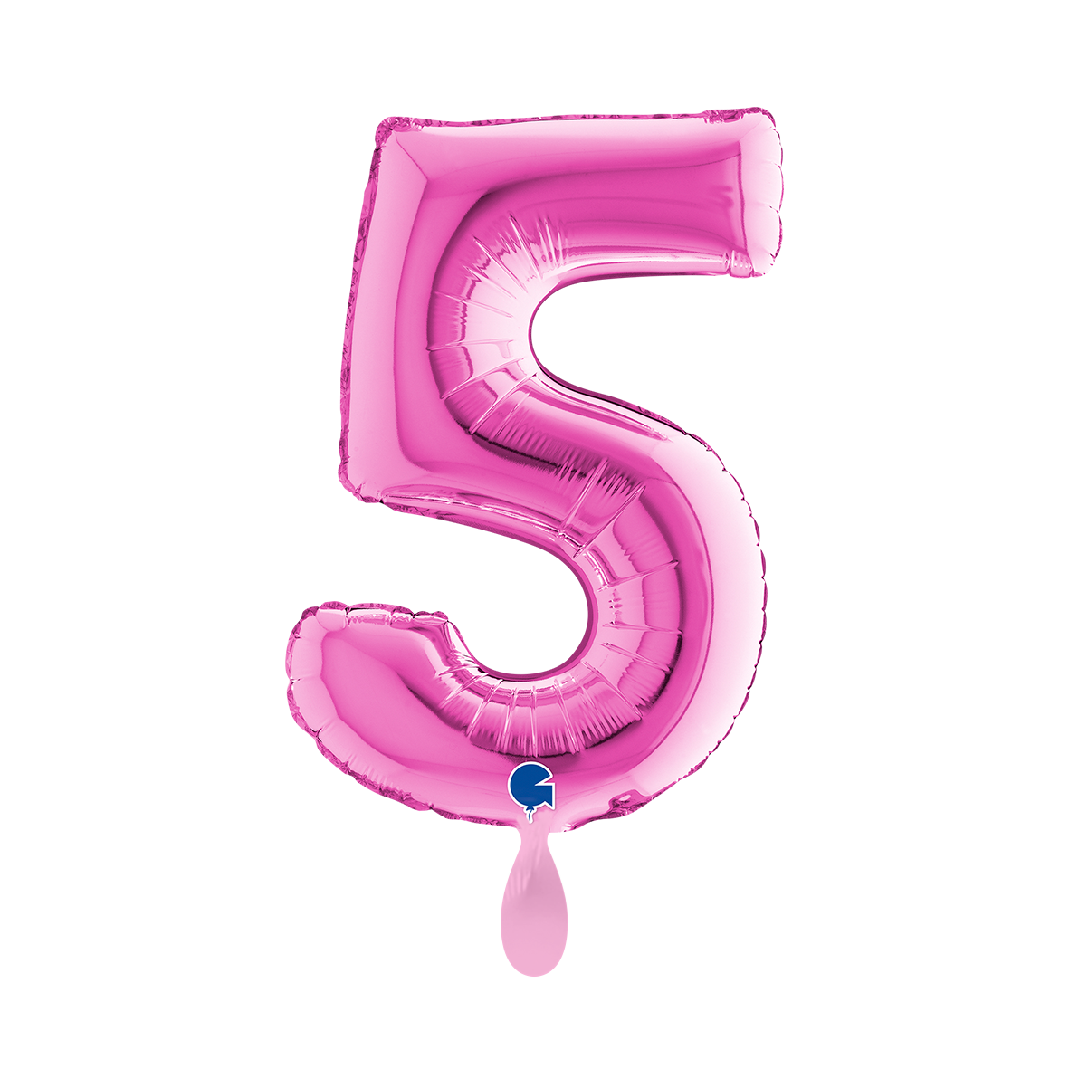 1 Balloon XS - Number 5 - Fuxia
