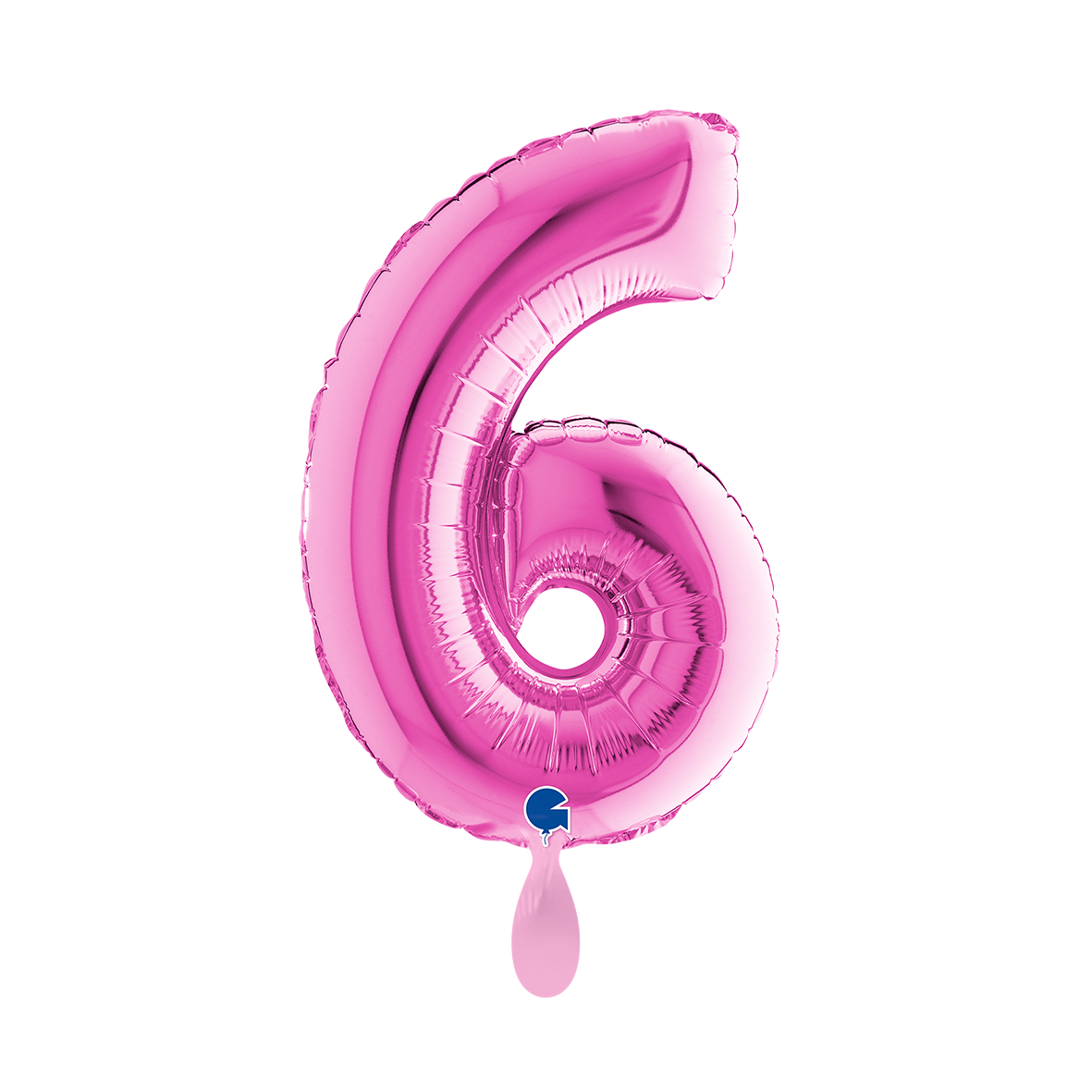 1 Balloon XS - Number 6 - Fuxia