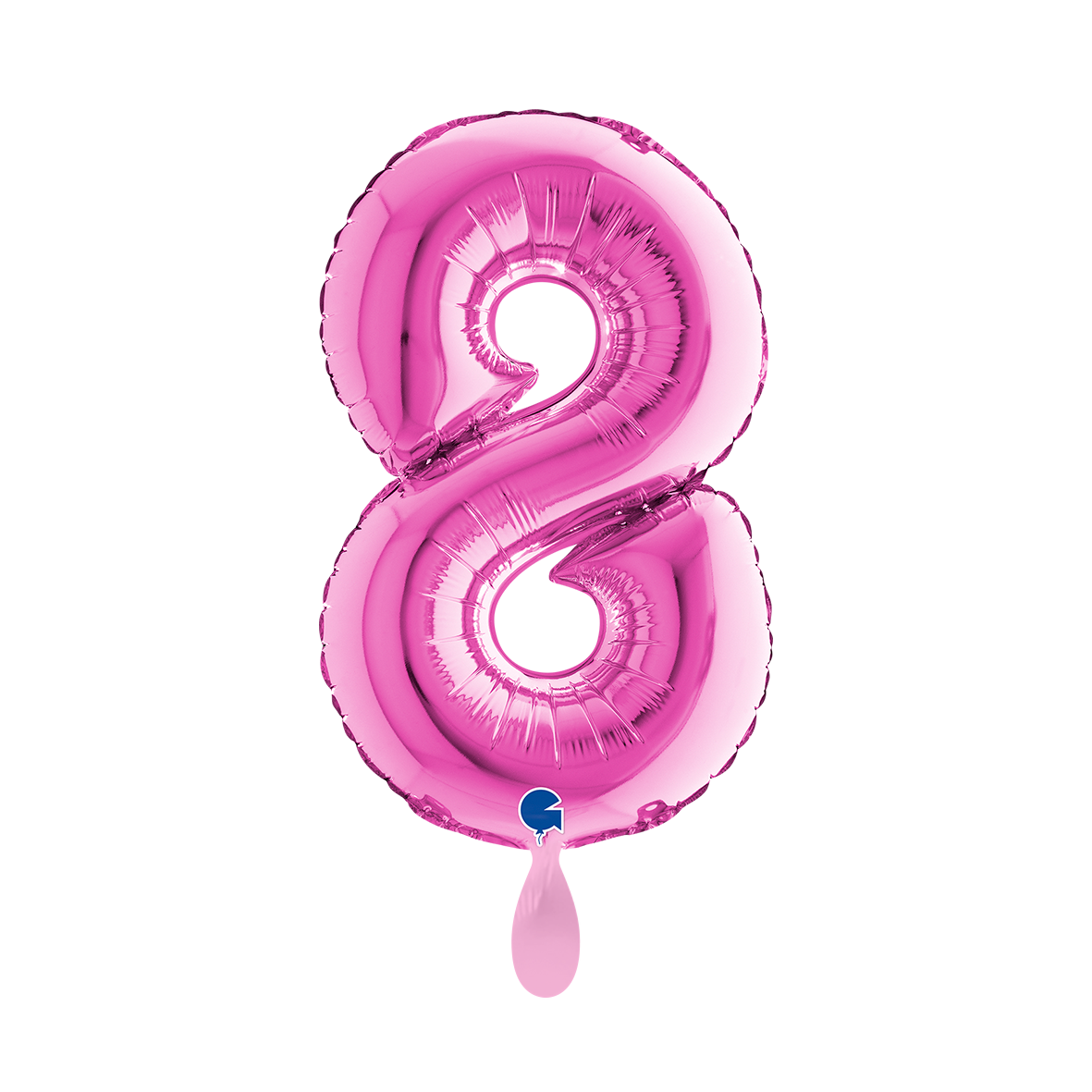 1 Balloon XS - Number 8 - Fuxia