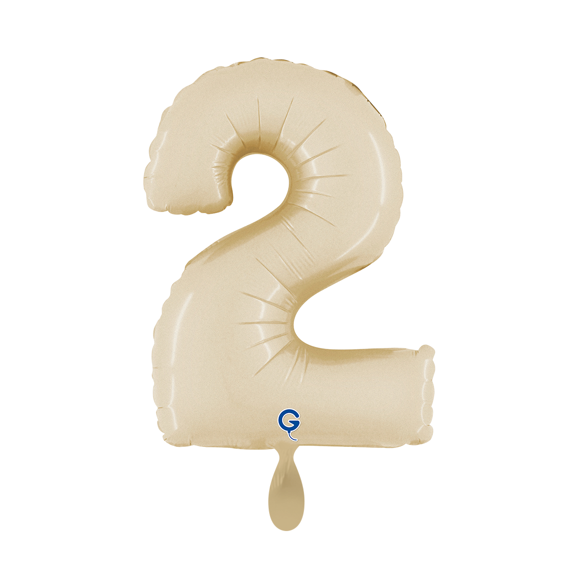 1 Balloon XS - Number 2 - Satin Cream