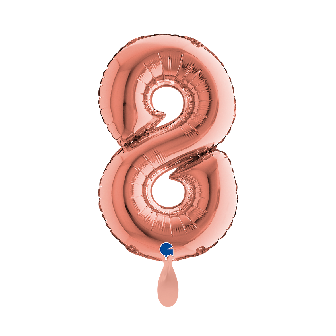 1 Balloon XS - Number 8 - Rose Gold