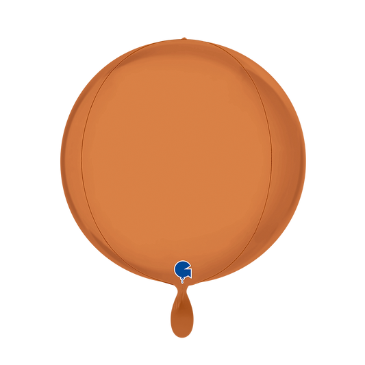 1 Balloon 4D - Globe - Satin Caramel